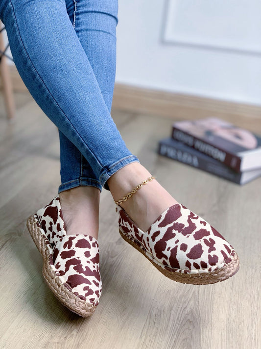Ref . espadrila cow print